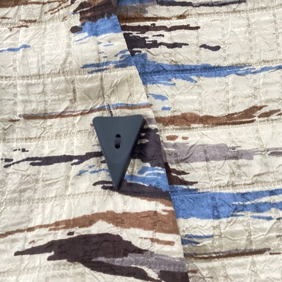 IC by  Connie K Sz M Art-to-Wear Crinkled Funky Jacket Blazer Hi Low - Picture 6 of 8